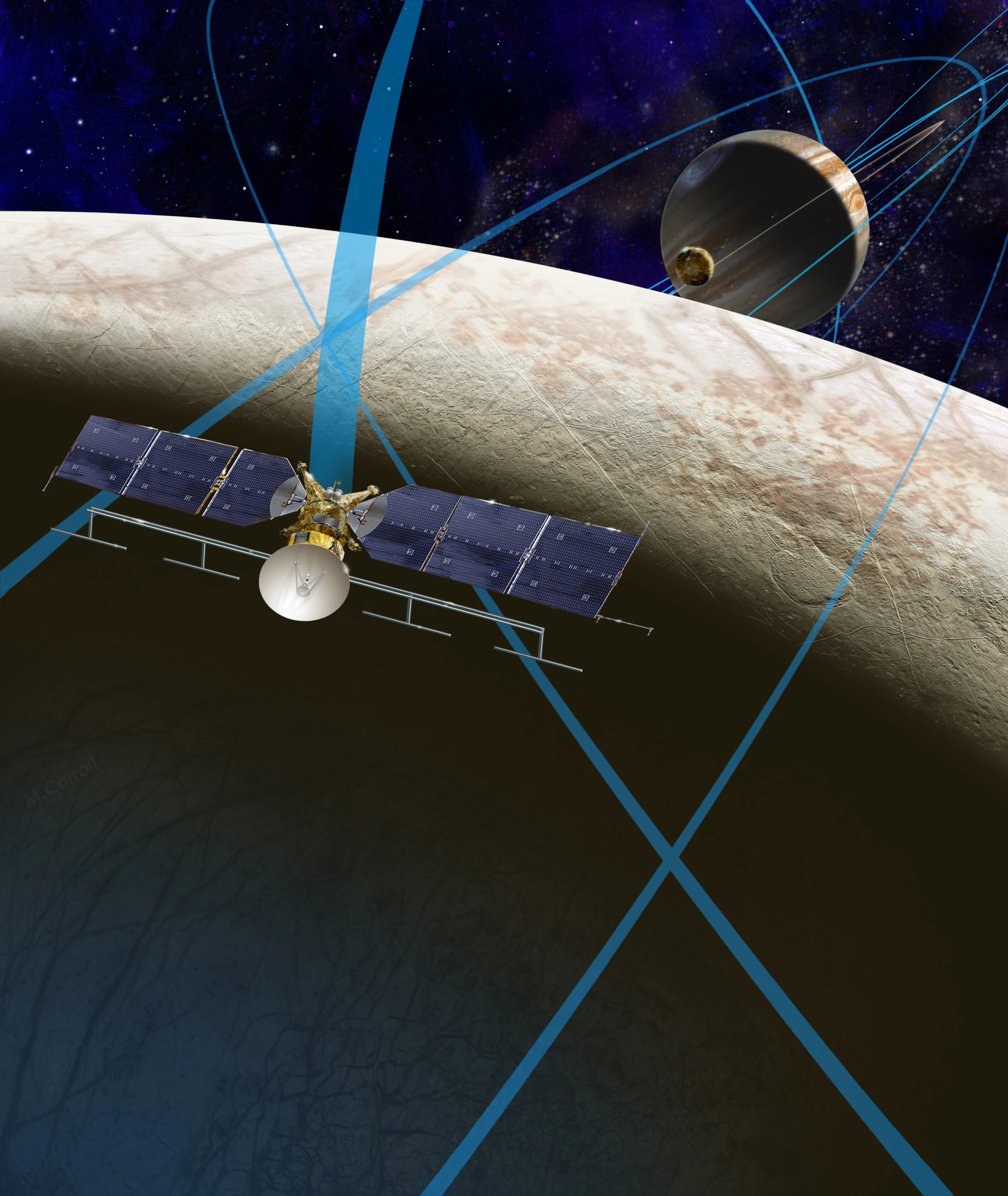 Artist's concept of the Europa Clipper (Image: NASA/JPL-Caltech)