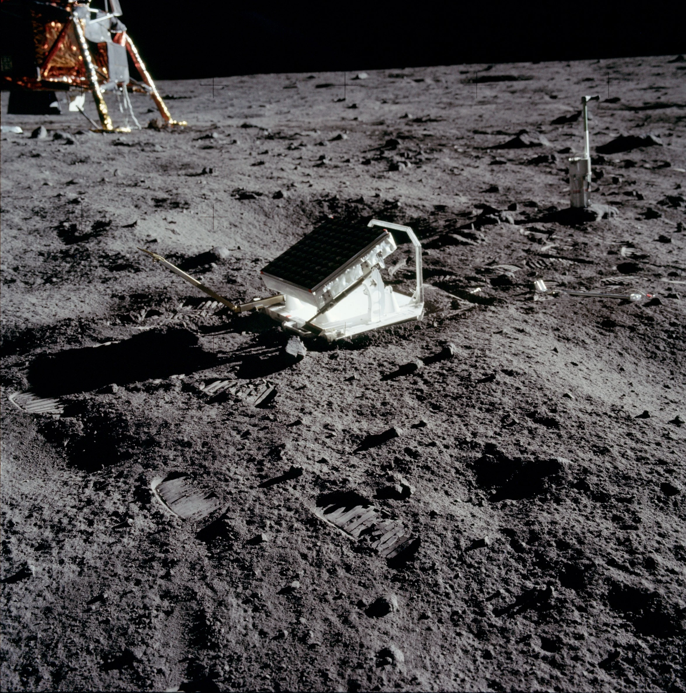 Apollo 11's Lunar Laser Ranging Experiment is still operating today (Image: NASA)