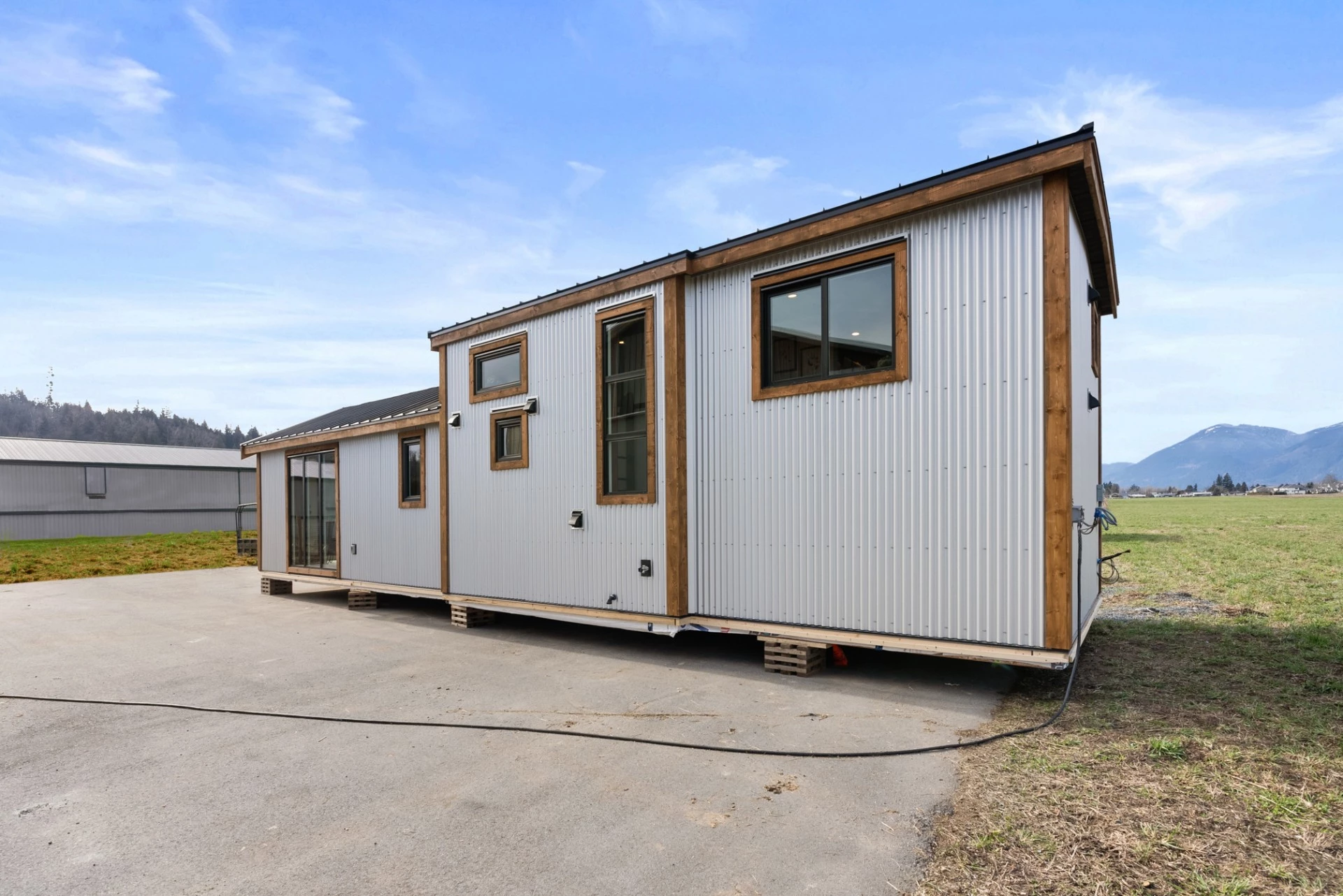 The Cypress has a length of 44 ft (13.4 m) and a width of 12 ft (3.6 m)