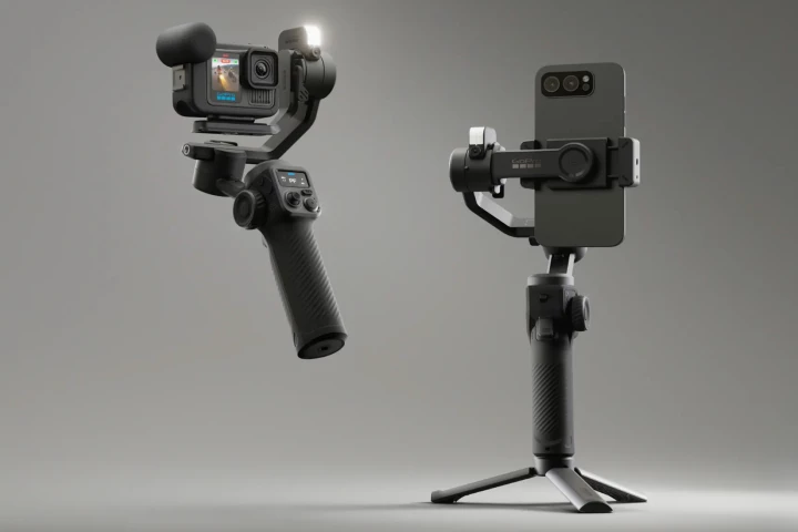 The GoPro Fluid Pro AI works with Hero cameras, smartphones and some point-and-shoot cameras
