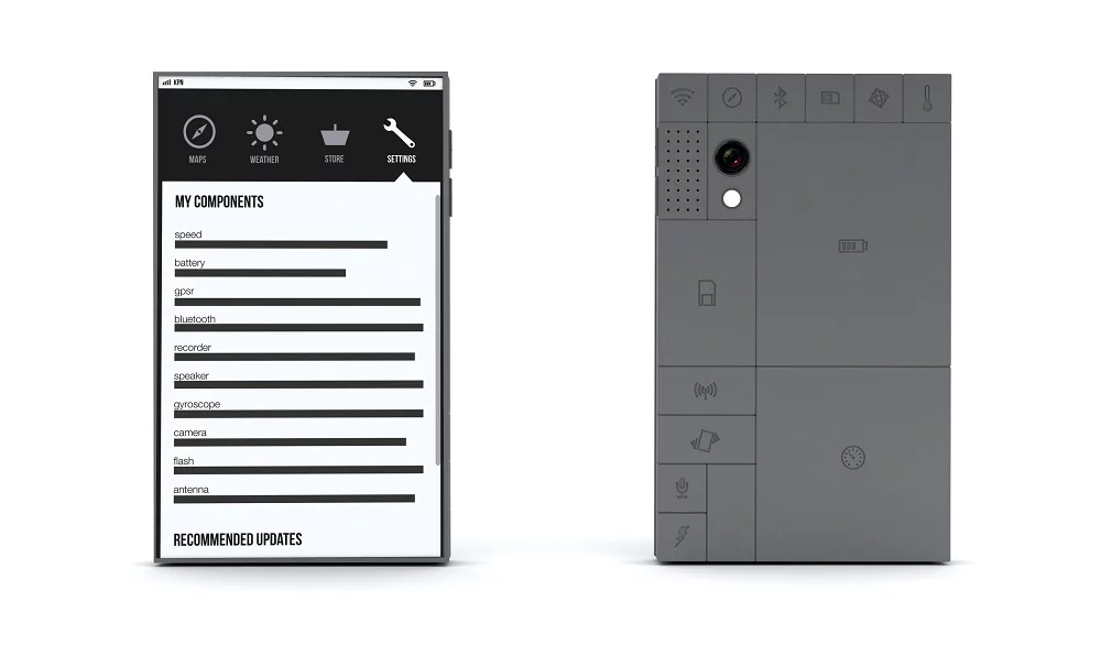 Phonebloks is a conceptual smartphone comprising modular components chosen by the consumer