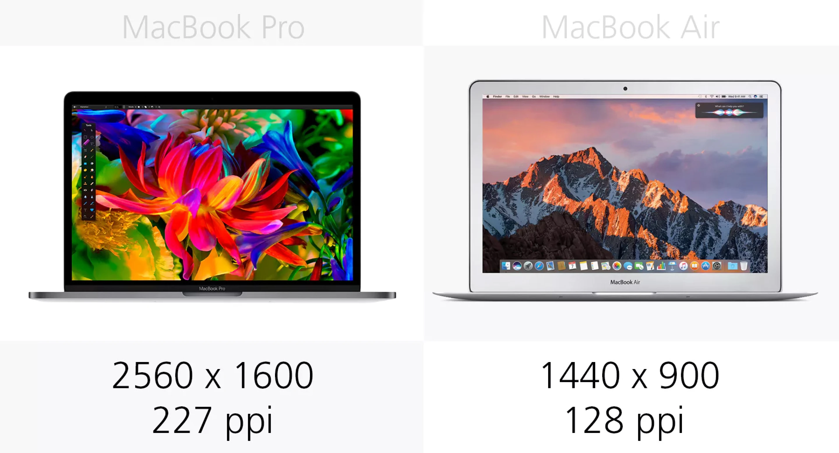 13-inch MacBook Pro (2016) vs. MacBook Air