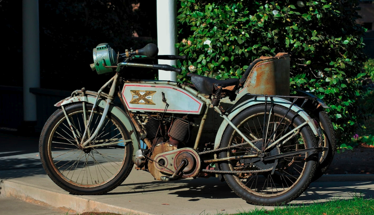 This 1914 Excelsior Twin with Sidecar was sold by just the third owner, who purchased it 18 years ago from the second owner, who in turn, purchased it from Hal Roach Studios, being the first owner. Hal Roach Studios is best known for producing comedy silent movies such as as the Laurel & Hardy, Charley Chase, Harold Lloyd, and Our Gang film comedy series from 1914 onwards. It is believed that this bike and sidecar may have been used in the Laurel & Hardy movies. At $57,200, the story doesn't appear to have had much impact on the price as Excelsior twins from this period have sold into this price range previously, and the record for the model is $100,000 which was fetched by a remarkable unrestored and completely original model in 2016.