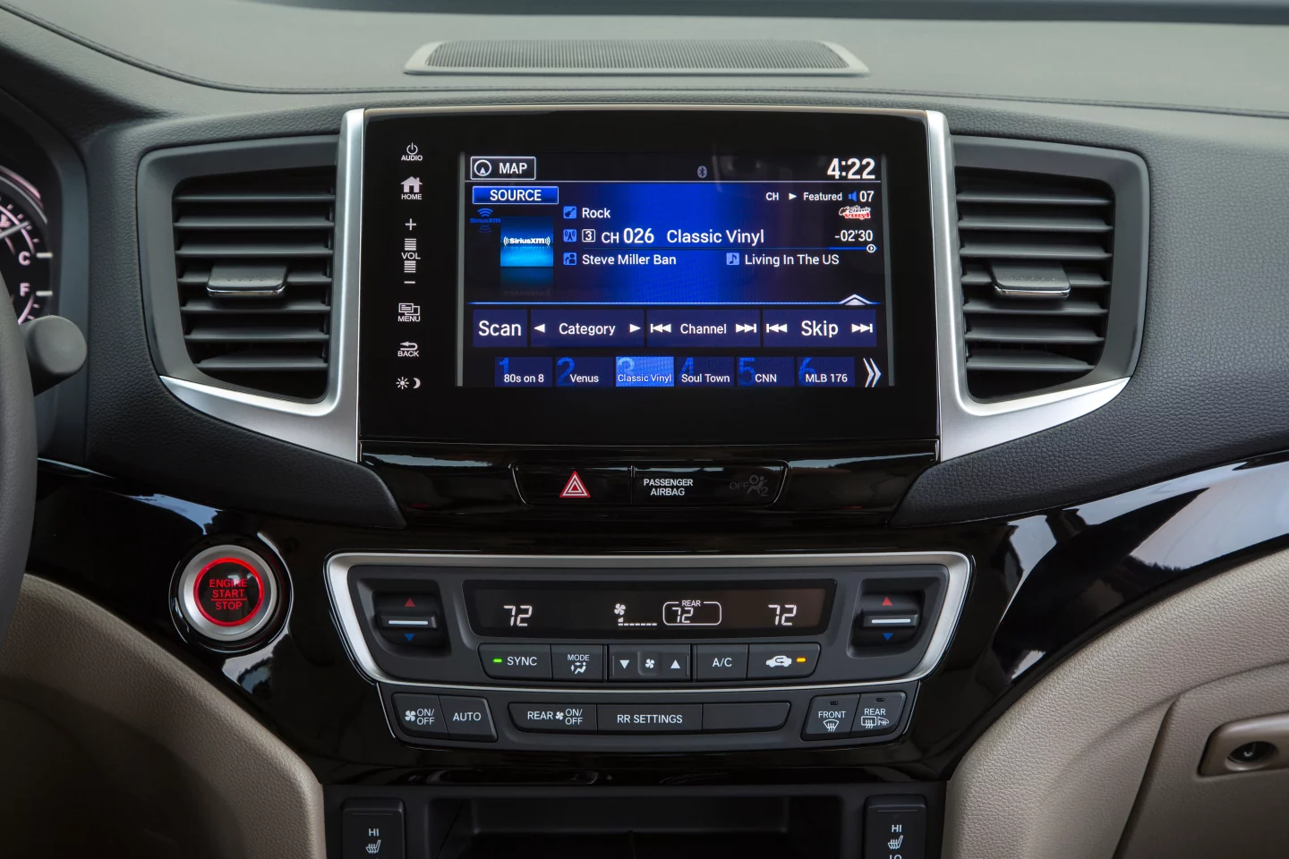 The infotainment in the 2017 Honda Ridgeline is well done, but the lack of knobs for volume and tuning can be a bit tedious
