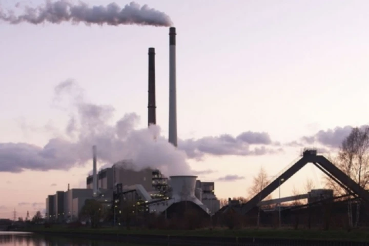 A coal-fueled power plant