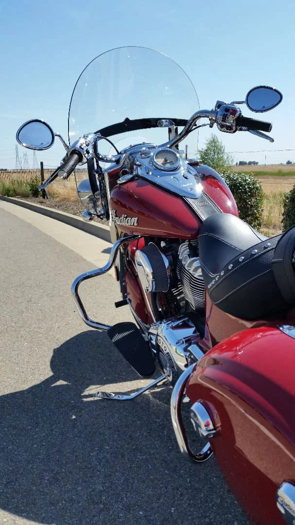 The big windshield on the Springfield provides plenty of visibility
