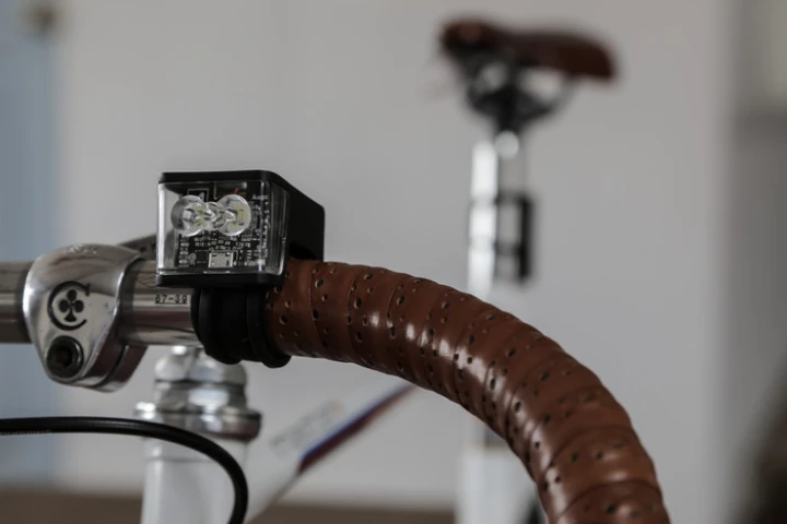 The Wolf headlight puts out 165 lumens – and can be detected by another rider's Wolf tail light