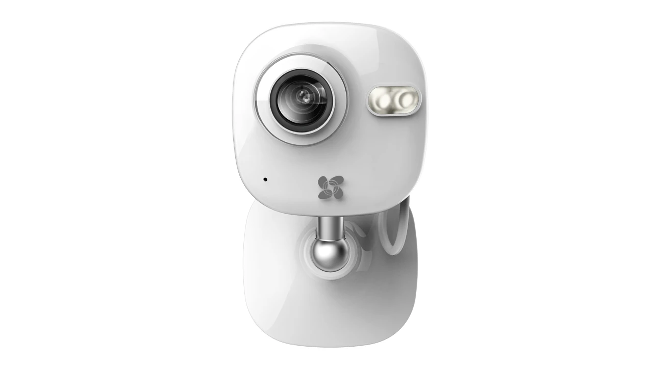 The Ezviz Mini camera links to a smartphone app