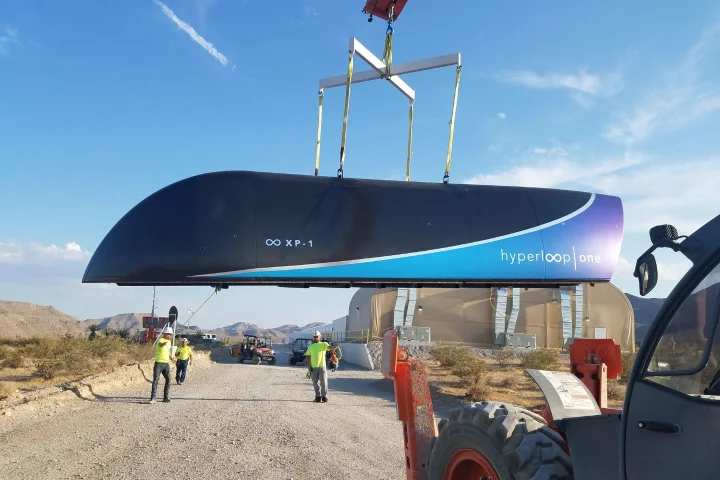 The company has also revealed images of what it says it the first full-scale prototype of its passenger and cargo pod