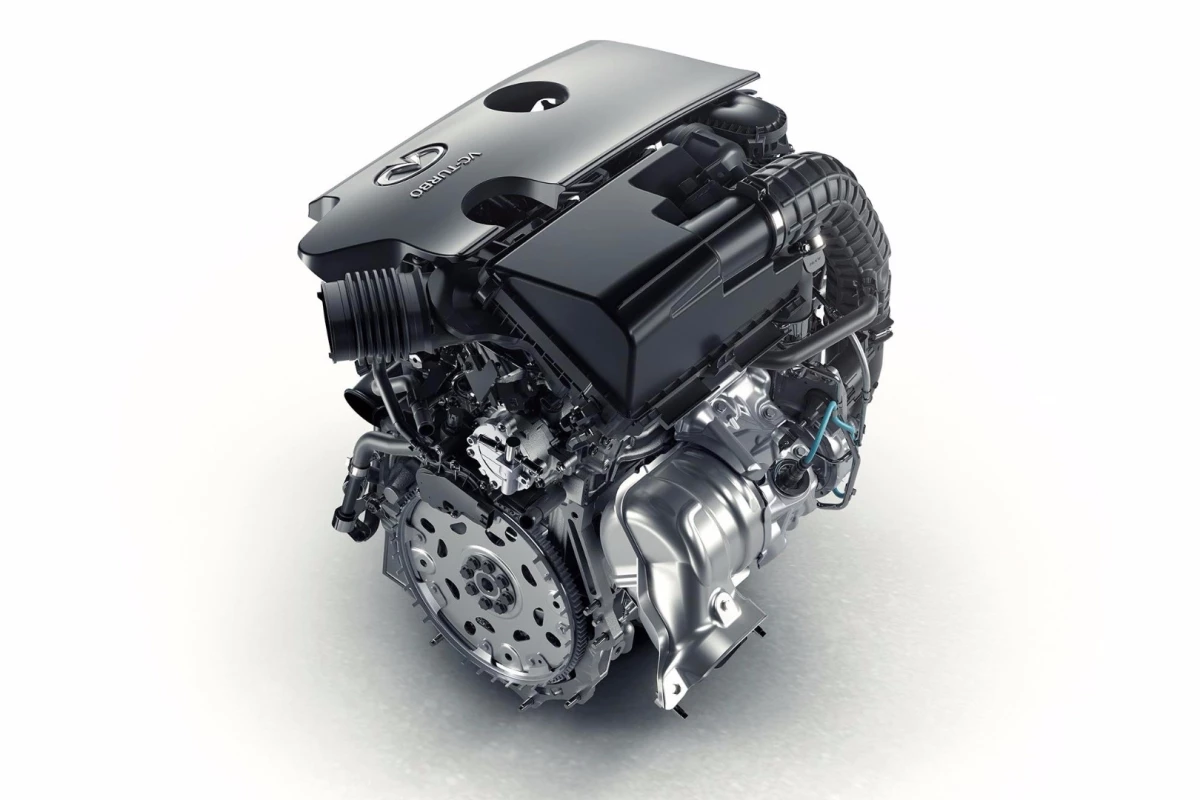 Infiniti's 2.0-liter, 4-cylinder, four cylinder VC-T engine can vary its cylinder compression ratios between 8:1 (allowing high turbo boost for maximum performance) and 14:1 (giving you maximum efficiency when you're cruising)