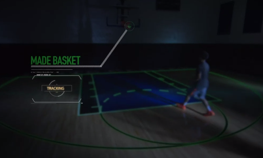 The app also provides a heat map to demonstrate which parts of the court had them running hot, and where their game may need a little work