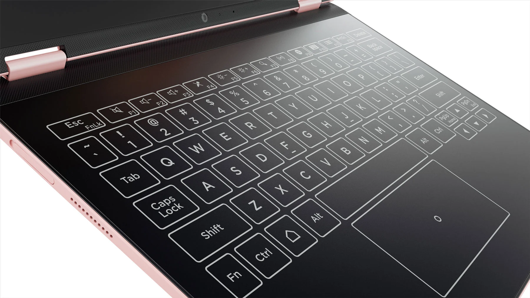 Touchscreen Halo keyboard