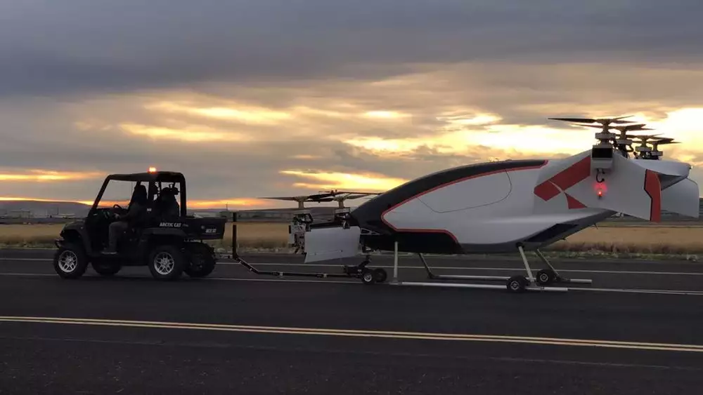 Vahana during initial engine testing