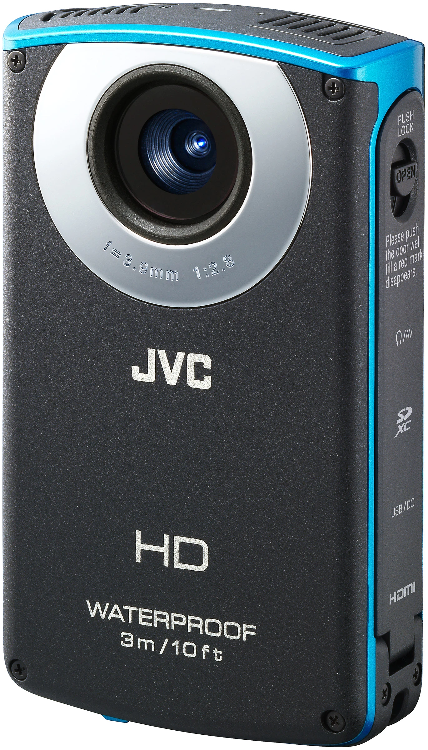 The GC-WP10 pocket cam records up to full 1080p high definition video at 30 frames per second progressive with digital image stabilization and 4x digital zoom