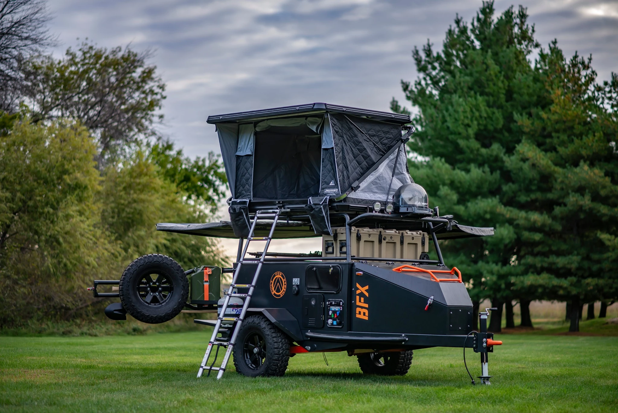 The BFX keeps hunters and campers prepared, comfortable and entertained