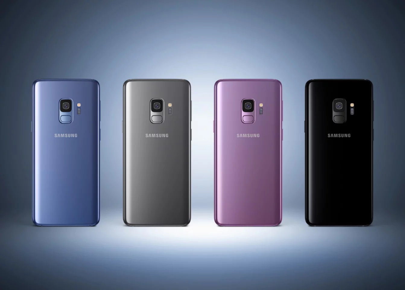 Both new S9 phones come in a choice of four colors