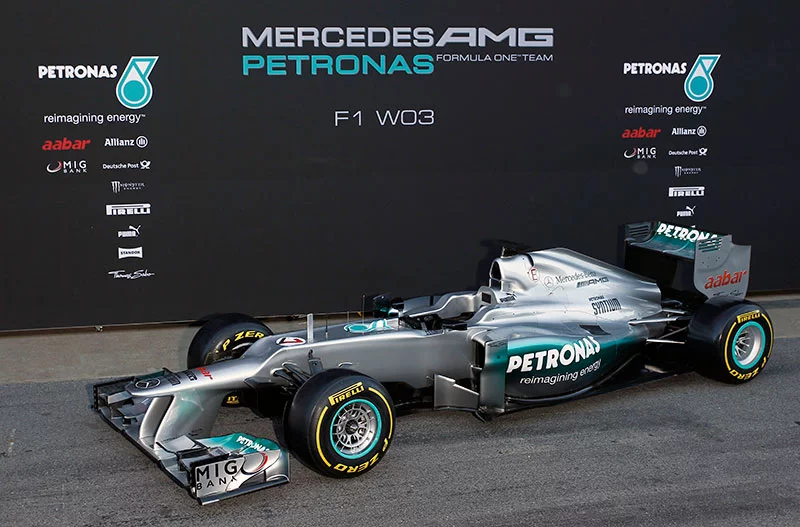 The 2012 Mercedes AMG Petronas F1 car
