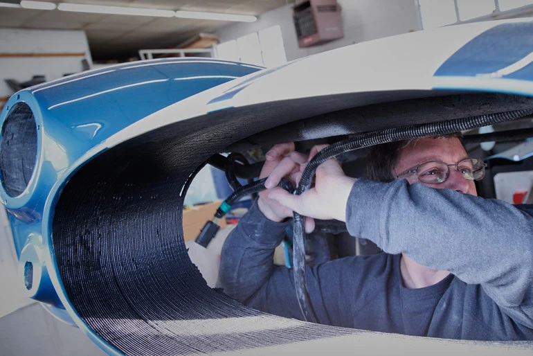 Installing the wire harness