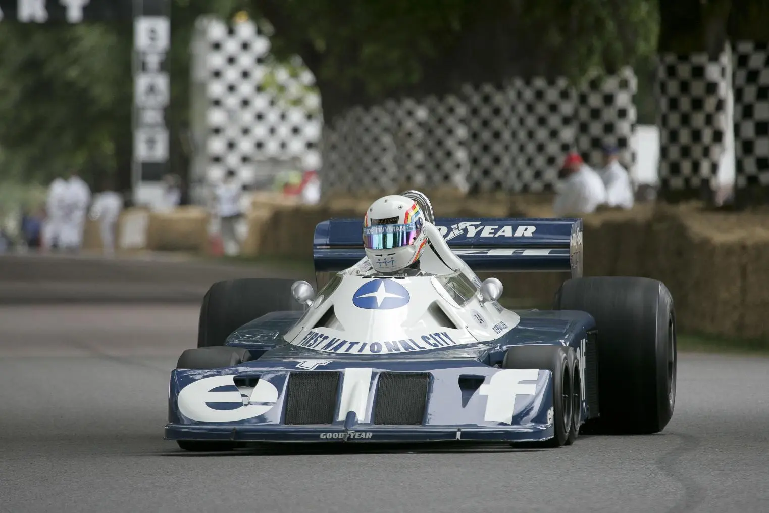 The world's first ever gathering of all three six-wheeler Formula 1 cars
