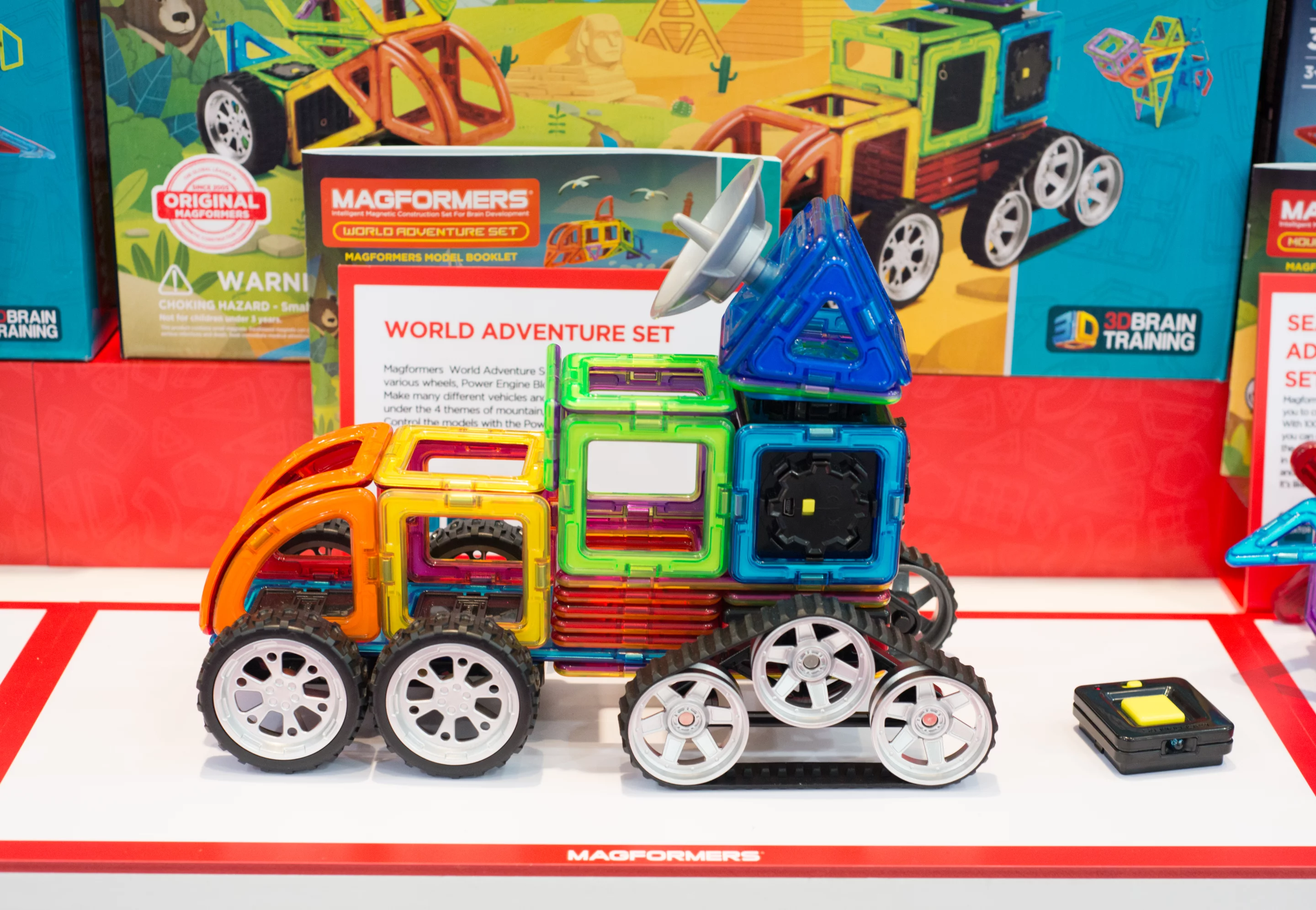 MagFormers are magnetic building block kits which can teach pre-schoolers about engineering