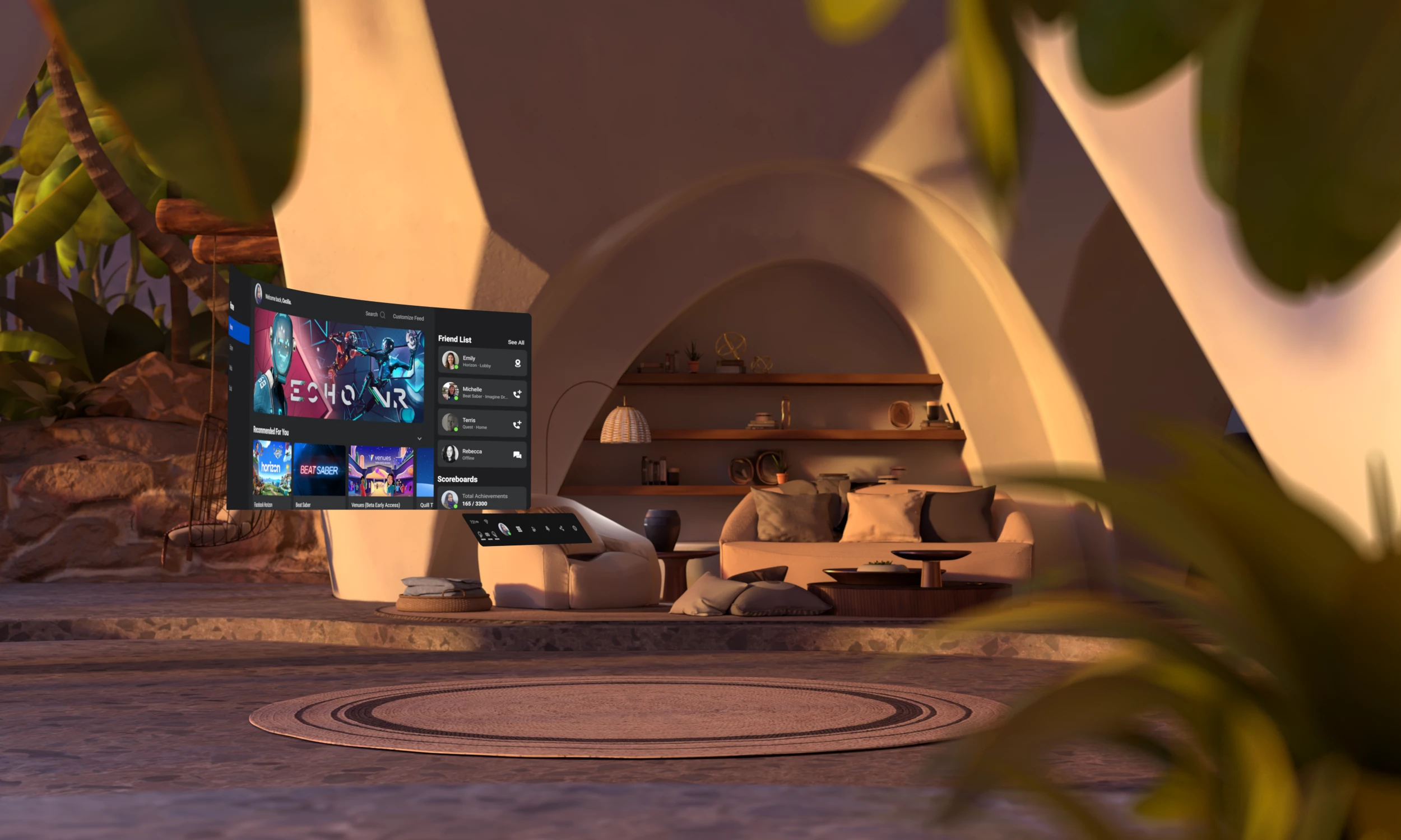 New environments for the home screen