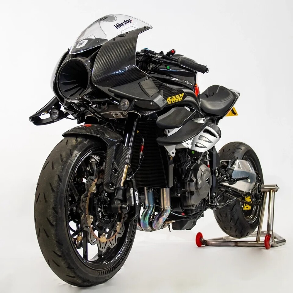 The Thornton Hundred team ditched all of the existing bodywork and replaced it with super lightweight carbon components