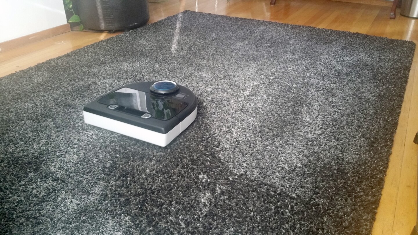 While the Botvac D80 may not get everything on the first pass, it doesn't leave much for the next vacuuming job