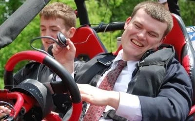 Wes Majerus test drives the Blind Driver Challenge vehicle