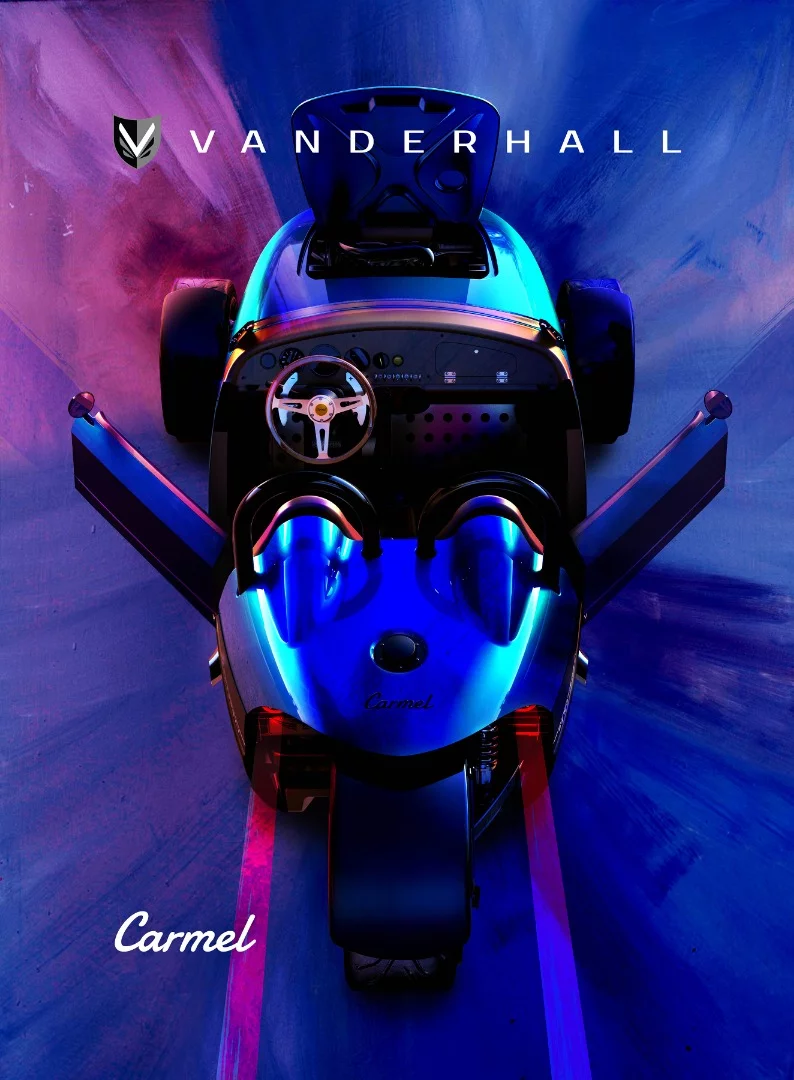 Unlike other Vanderhall models, the Carmel has a pair of proper doors