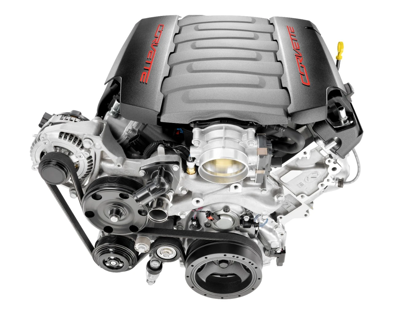 The Corvette LT1 V-8 complete engine