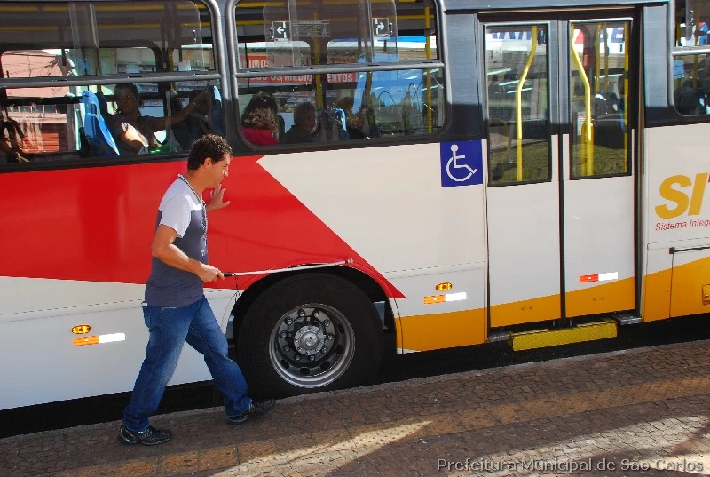 With the Busalert software, visually impaired commuters can find out how far the bus is and how long it will take to arrive at the stop
