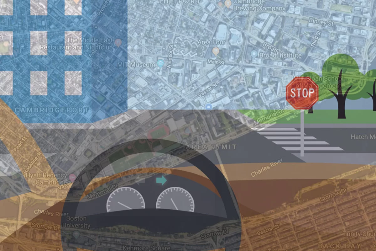 To bring more human-like reasoning to autonomous vehicle navigation, MIT researchers have created a system that enables driverless cars to check a simple map and use visual data to follow routes in new, complex environments