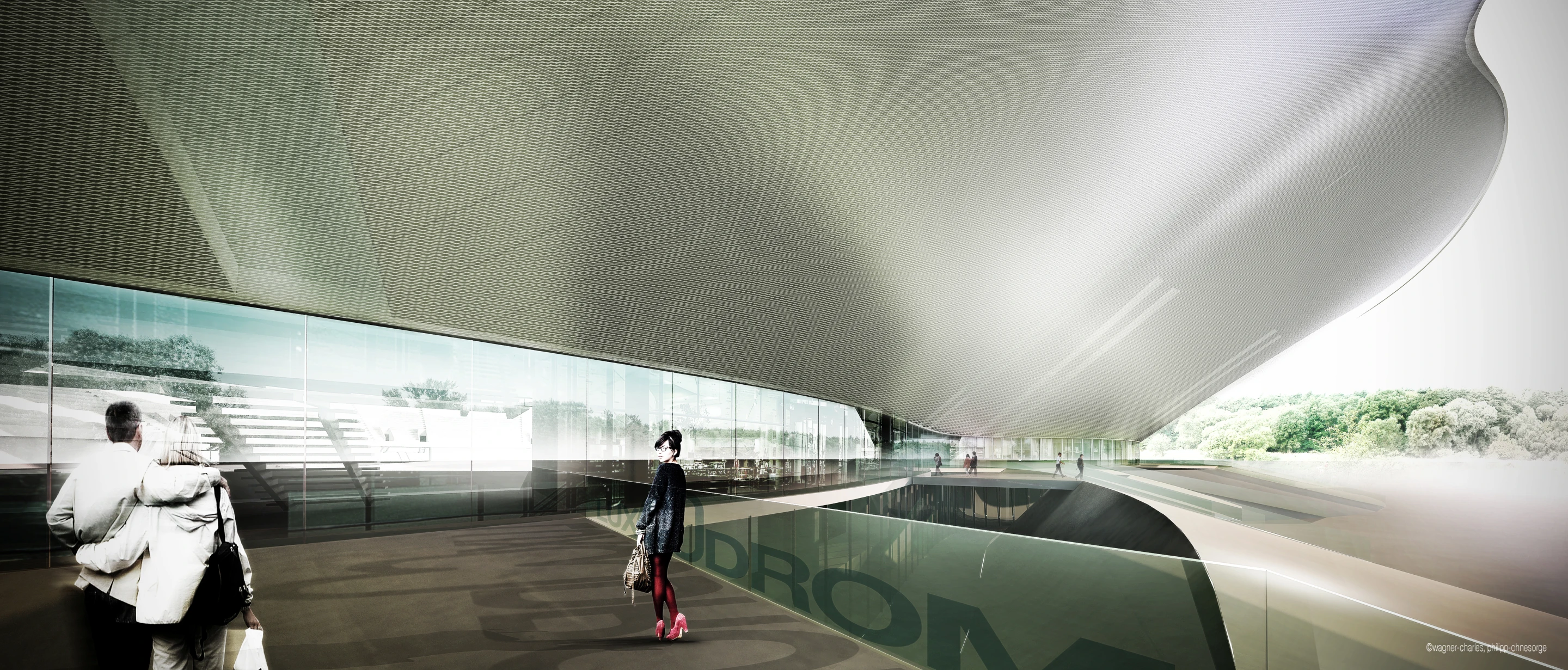 Charles Wagner's bold concept for a figure eight velodrome (Image: Philipp Ohnesorge)