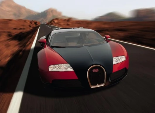 The forthcoming Bugatti Veyron will have a top speed of 406 km/h and accelerate from a standstill to 300 km/h in under 14 seconds.