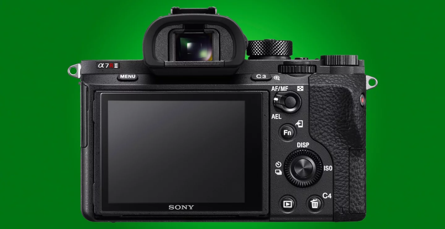 The Sony A7R II mirrorless camera features a 42-megapixel full frame sensor