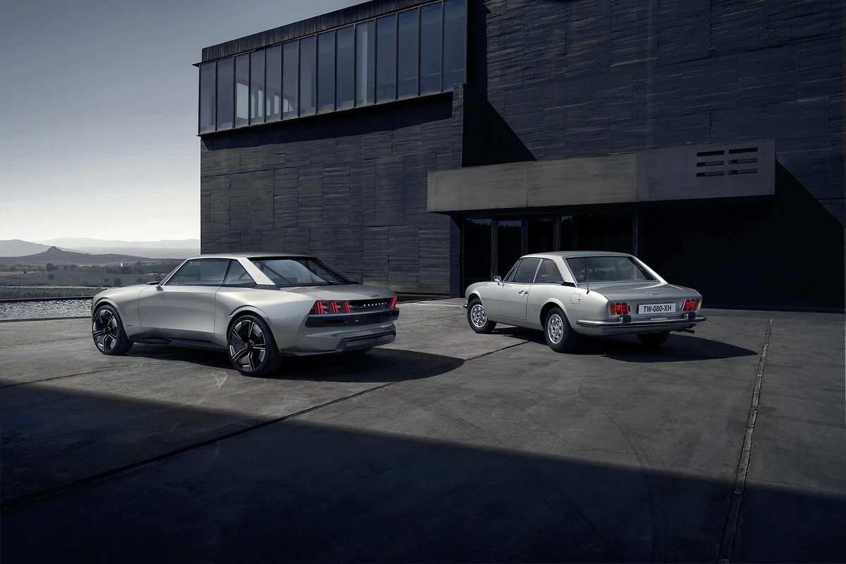 The e-Legend's triple-claw taillights also put a modern spin on the 504's styling