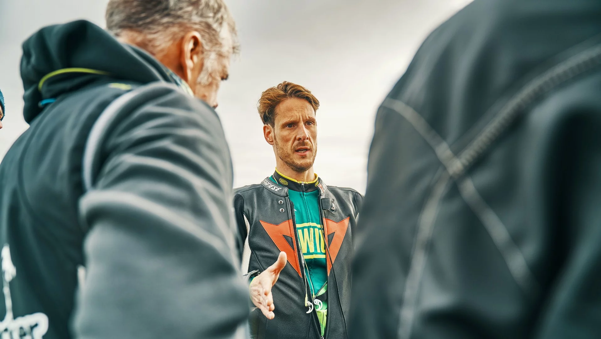 Neil "Soupy" Campbell with his team