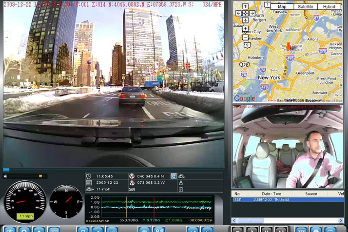 The Koilmat Roadscan DTW 1.0 Camera system features a dual lens that watches both you and the road