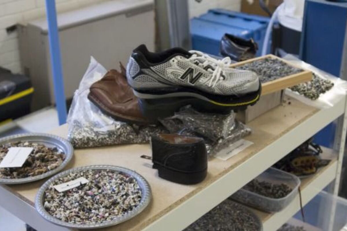 Recycling system developed for old shoes