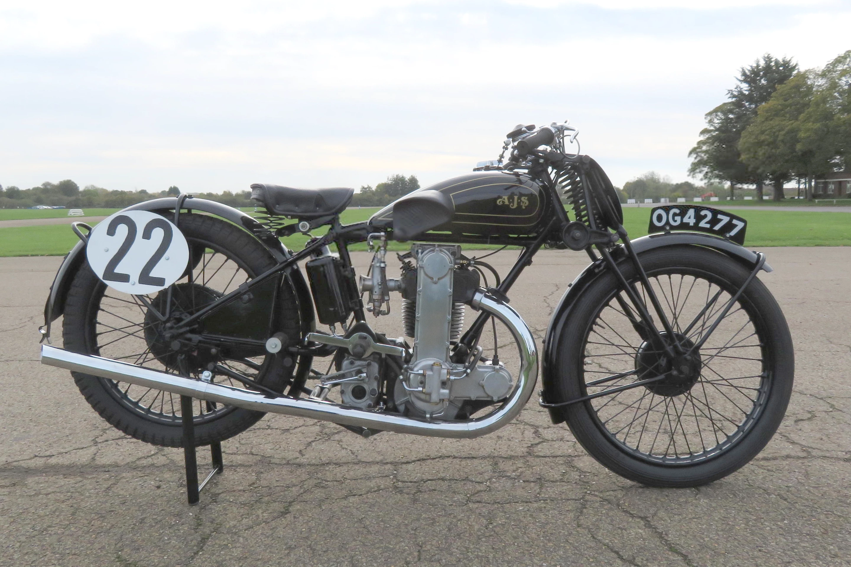 No Sale | 1930 AJS 346cc R7 Racing Motorcycle | Estimate: $33,000 to $46,000 | £25,000 to £35,000 | Bonhams | Bicester Heritage | Lot 388 | 16 August 2020 | Official Auction Page