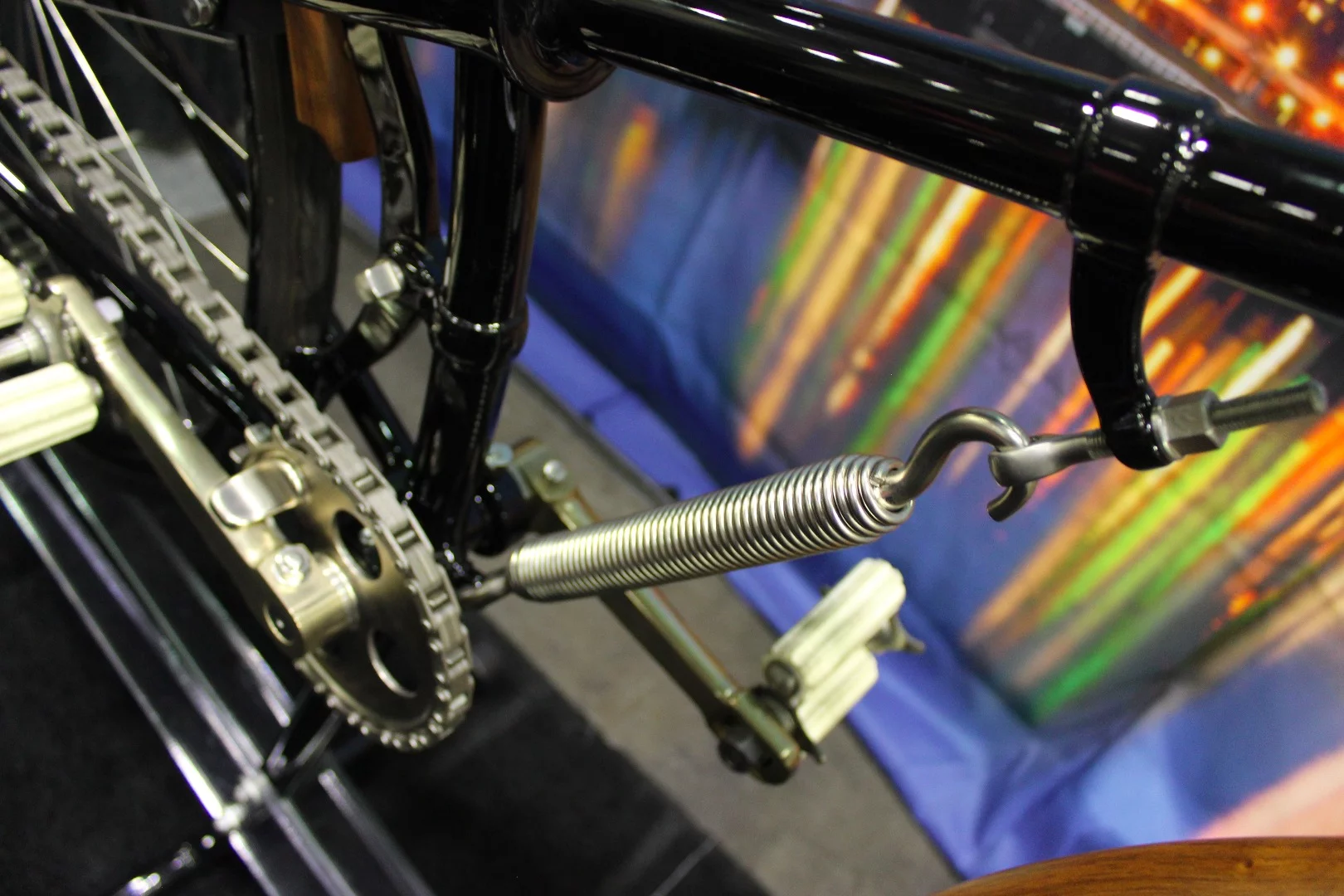 Part of the Whippet's rear suspension