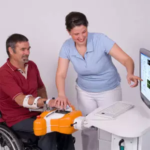 The Amadeo is the first device to focus specifically on hand rehabilitation and allows the patient to move each finger individually