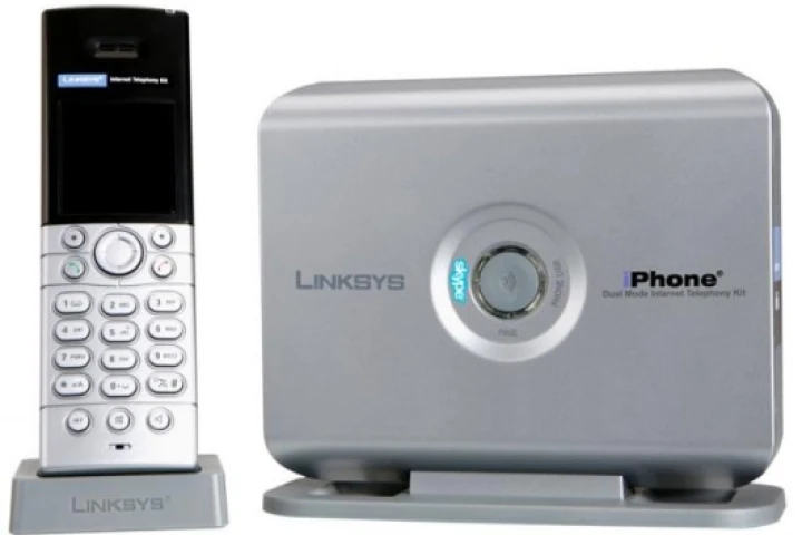 The Linksys iPhone CIT400 with integrated Skype.