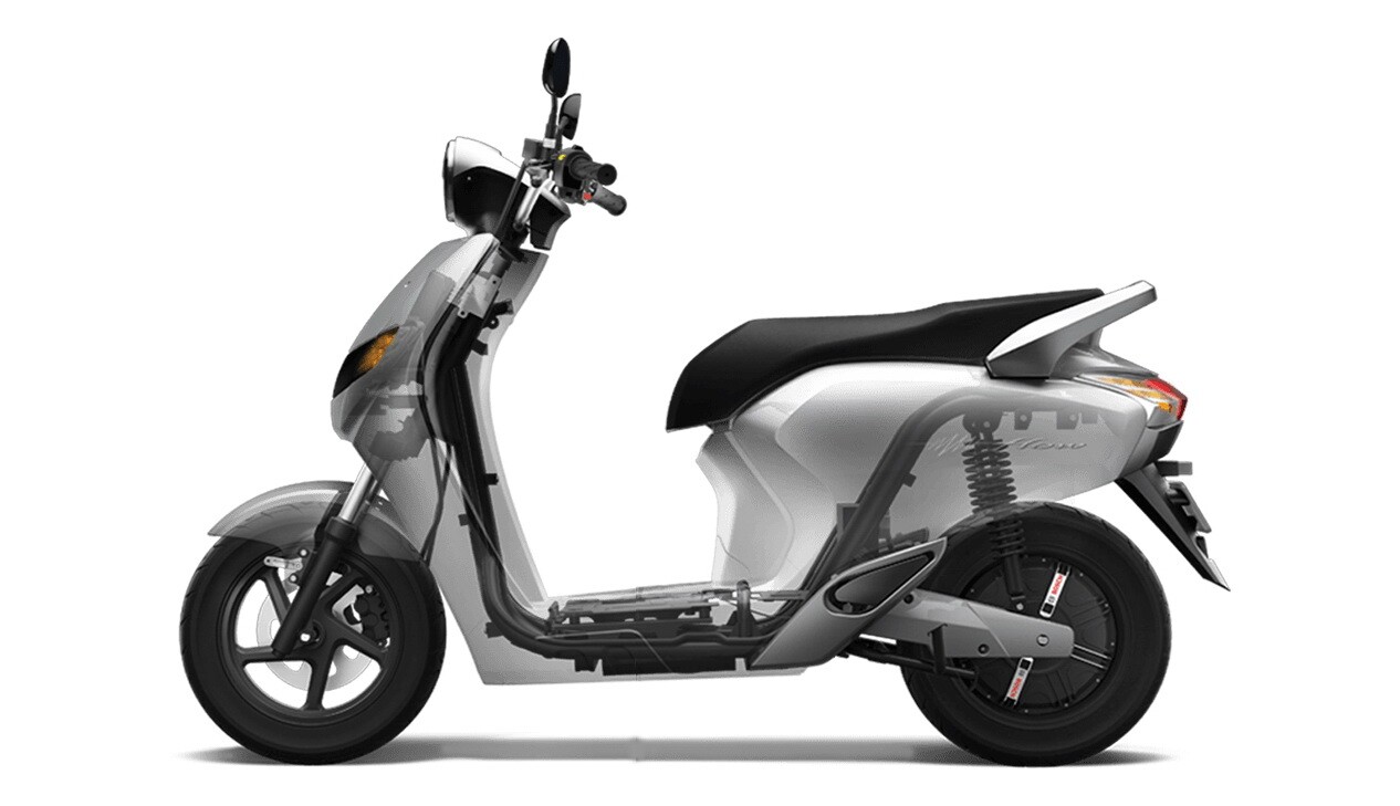 The underseat storage bay of the 22Motors Flow can reportedly hold two helmets