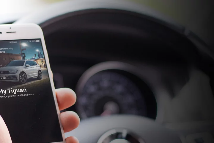 The My Volkswagen app helps keep track of your car through the order process, and makes servicing easier