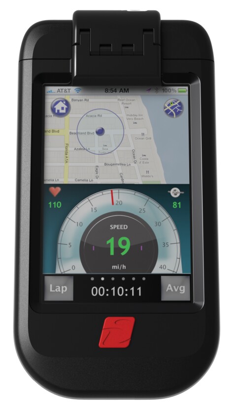 Velocomp's iBike Dash CC allows cyclists to turn their iPhone or iPod touch into a cycling computer (Photo: Velocomp)