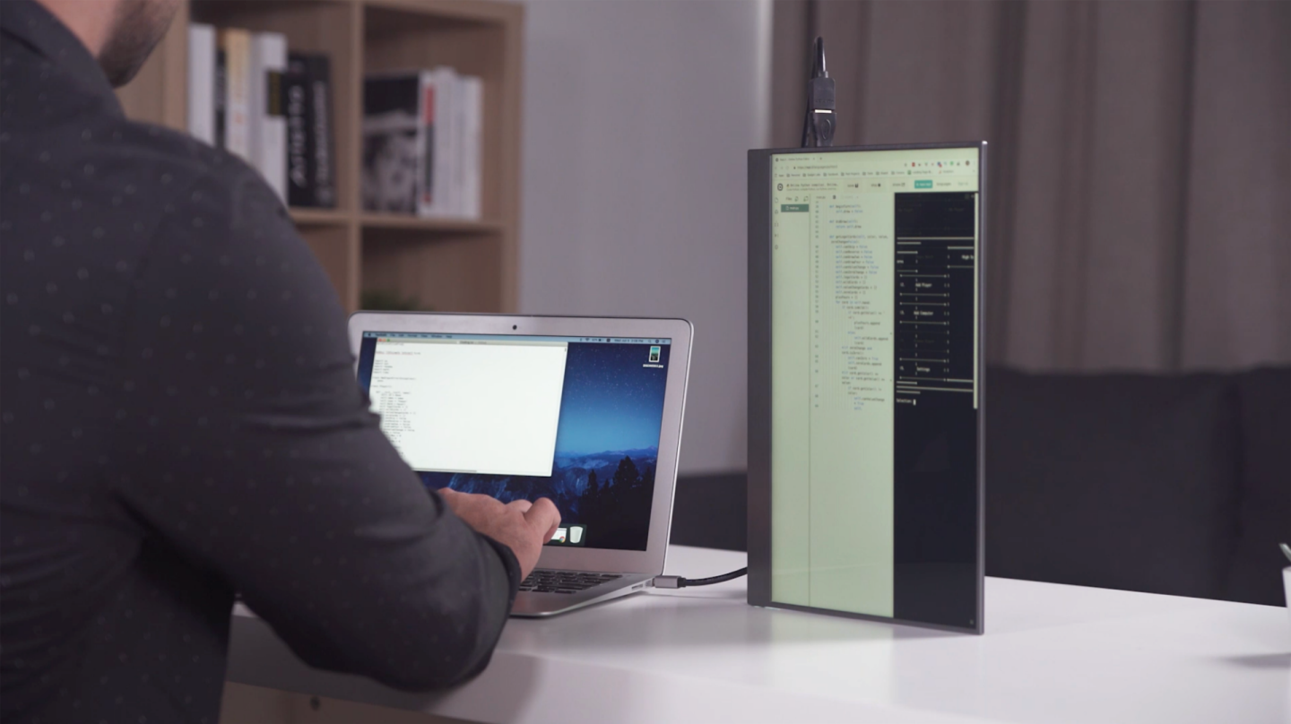 The versatile BladeX can be used in portrait-mode for coding or other intensive work