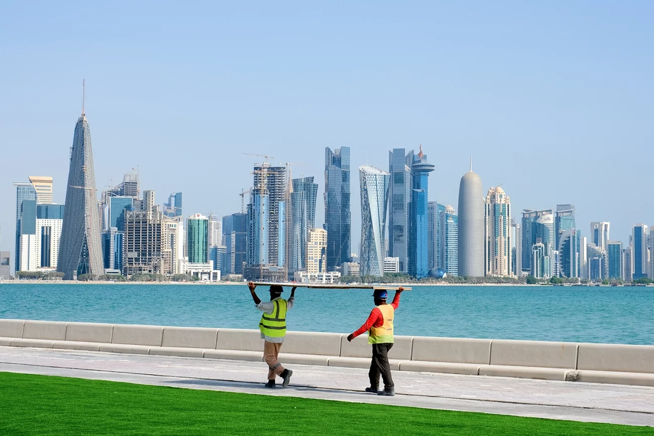 Remarkable Artwork - Street Photography. City of Shoulders. Qatar.