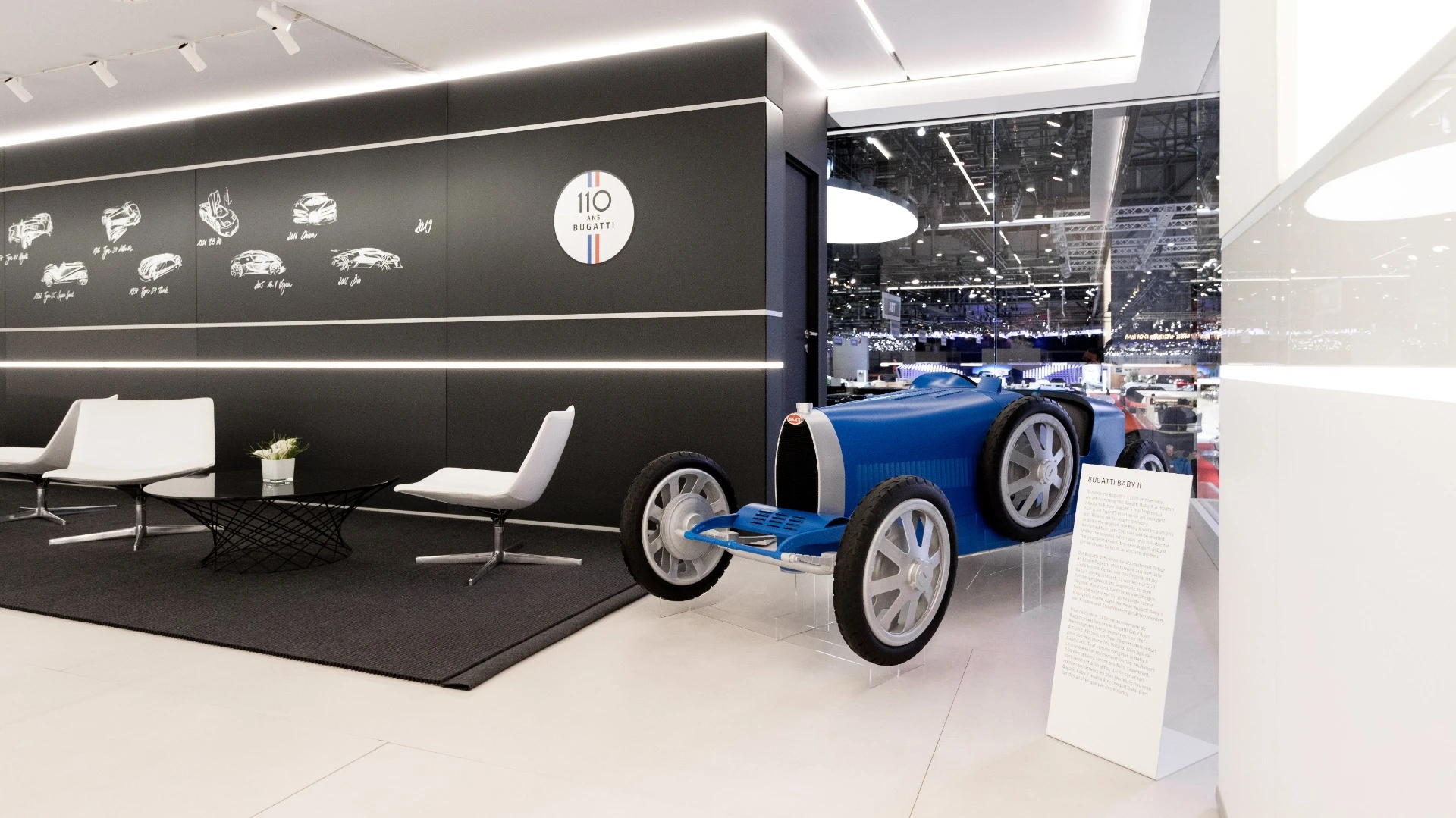 The Bugatti Baby II is styled after the Type 35 roadster, from a precision scan of the original