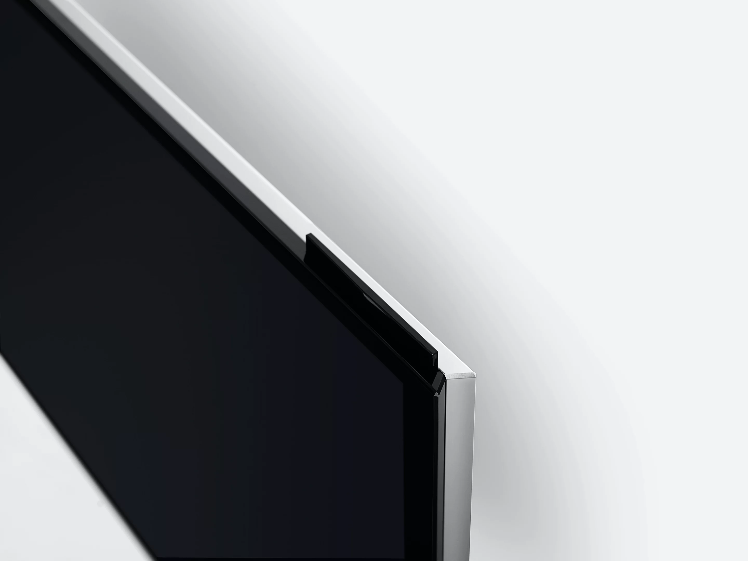 The BeoVision Avant is fashioned fron high-grade anodized aluminum